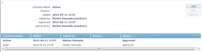 Contract Status_View