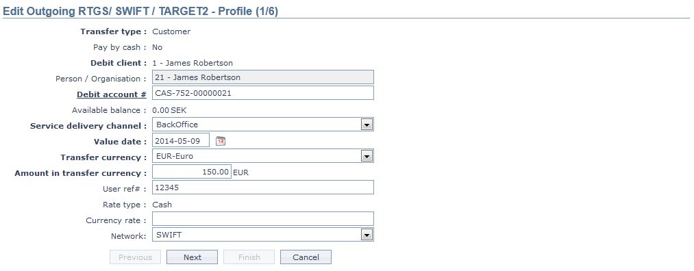 Edit Outgoing RTGS,SWIFT,TARGET2 -
Profile1_6