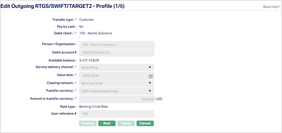 Edit Outgoing RTGS,SWIFT,TARGET2 -
Profile1_6