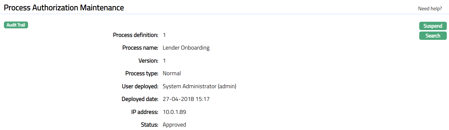 Process Authorizations | Documentation
