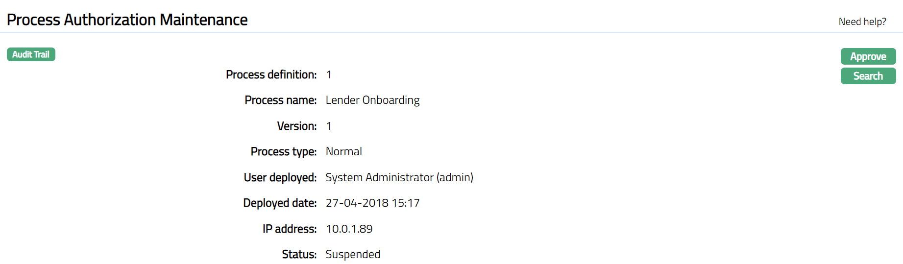 Process Authorizations | Documentation