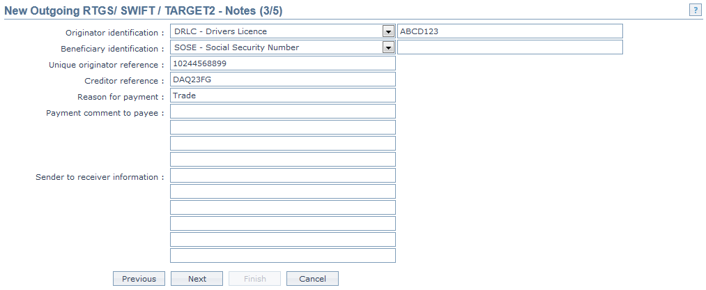 New Outgoing RTGS,SWIFT,TARGET2 - Notes
3_5