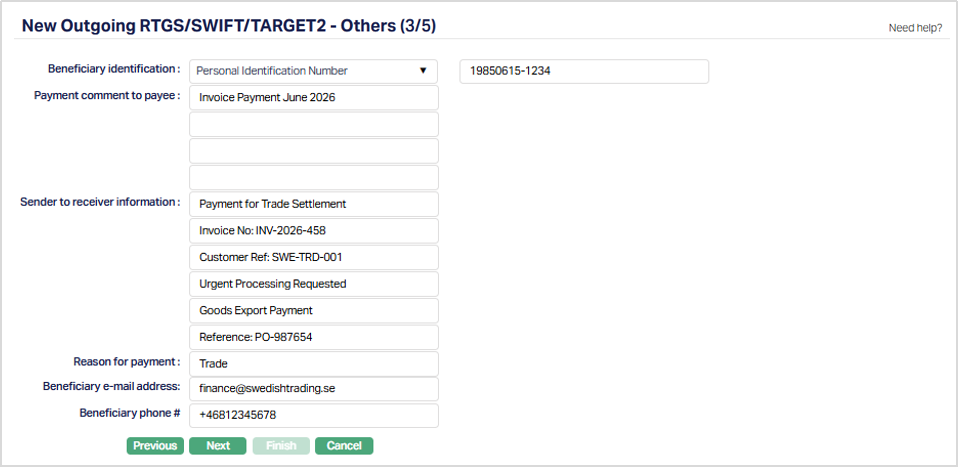 New Outgoing RTGS,SWIFT,TARGET2 - Notes
3_5